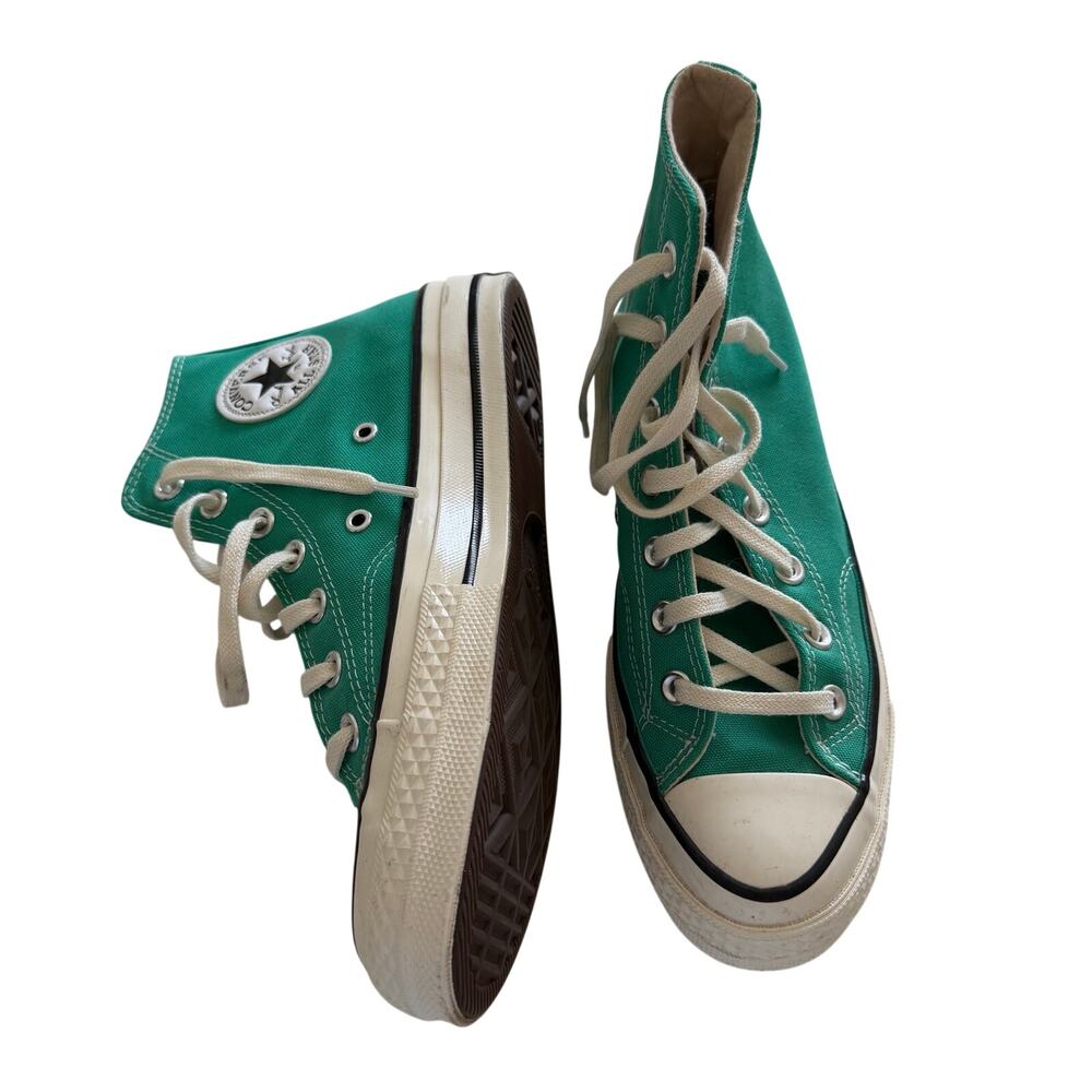 Converse Men 5/ Women 7 Chuck Taylor All Star High Top Green Canvas Sneakers
